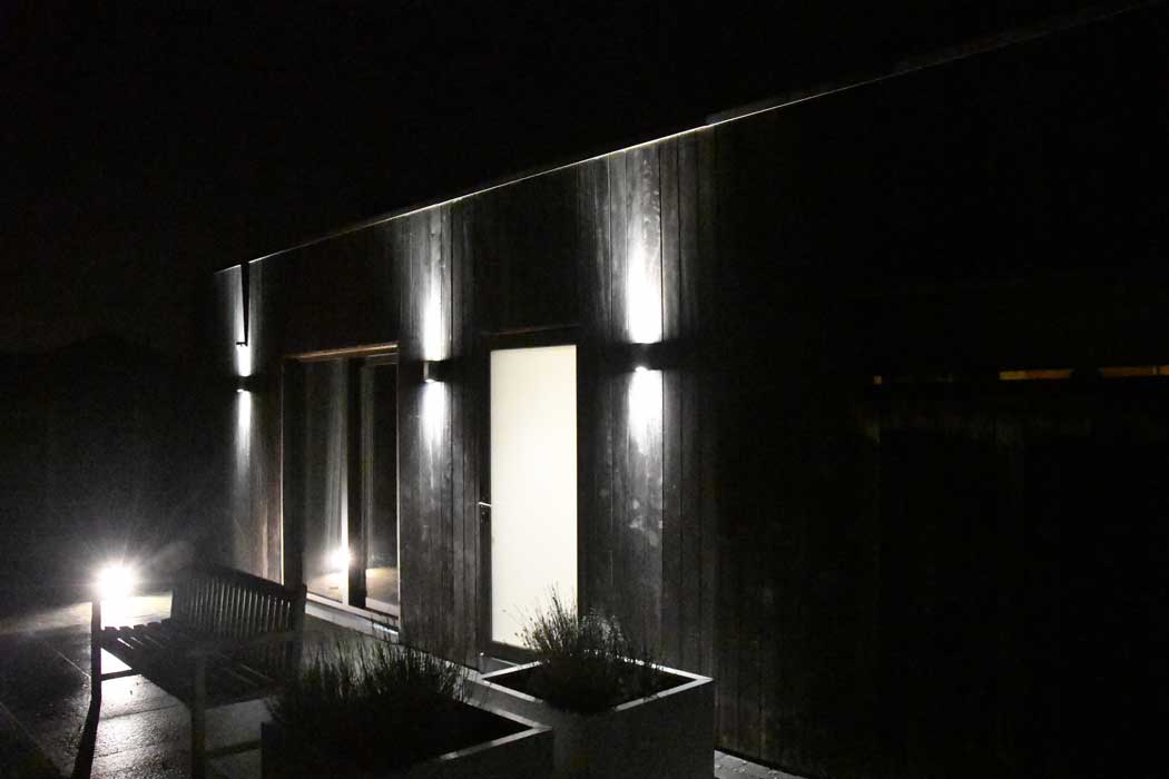 Q Guesthouse at night